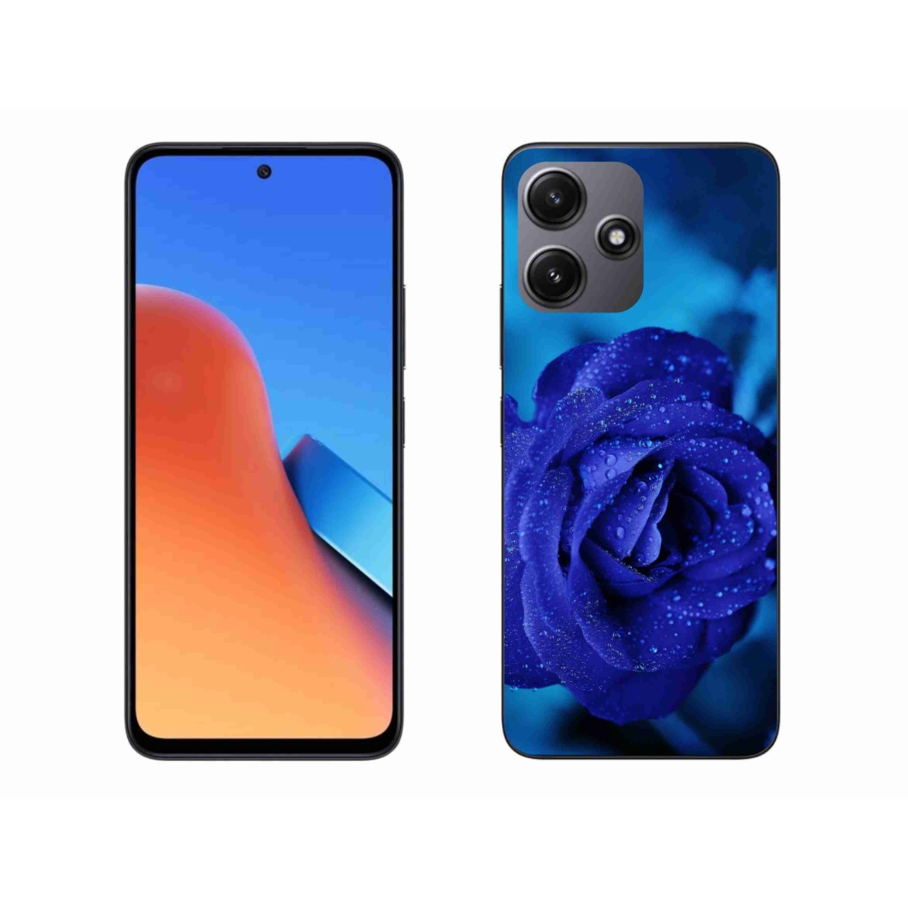 Gelový obal mmCase na Xiaomi Redmi 12 5G - modrá růže