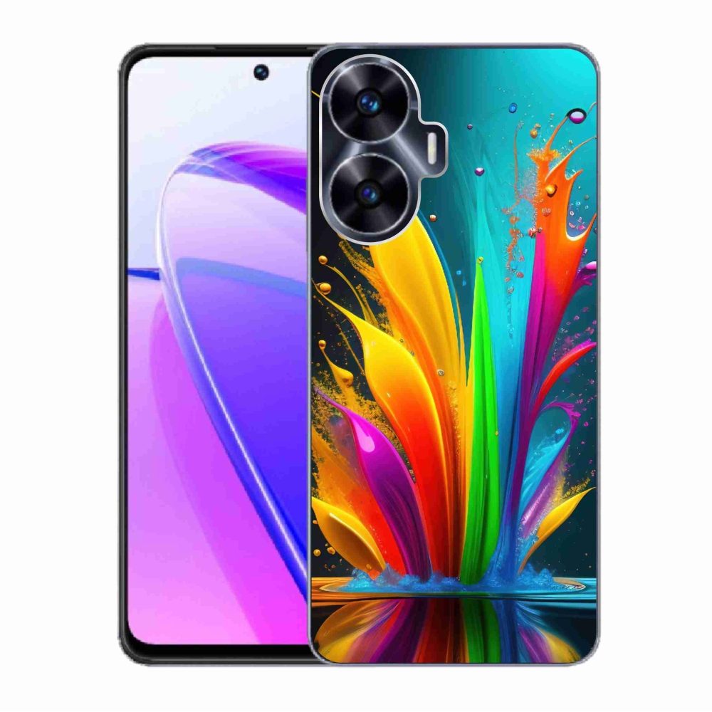 Gelový kryt mmCase na Realme C55 - abstraktní motiv 1