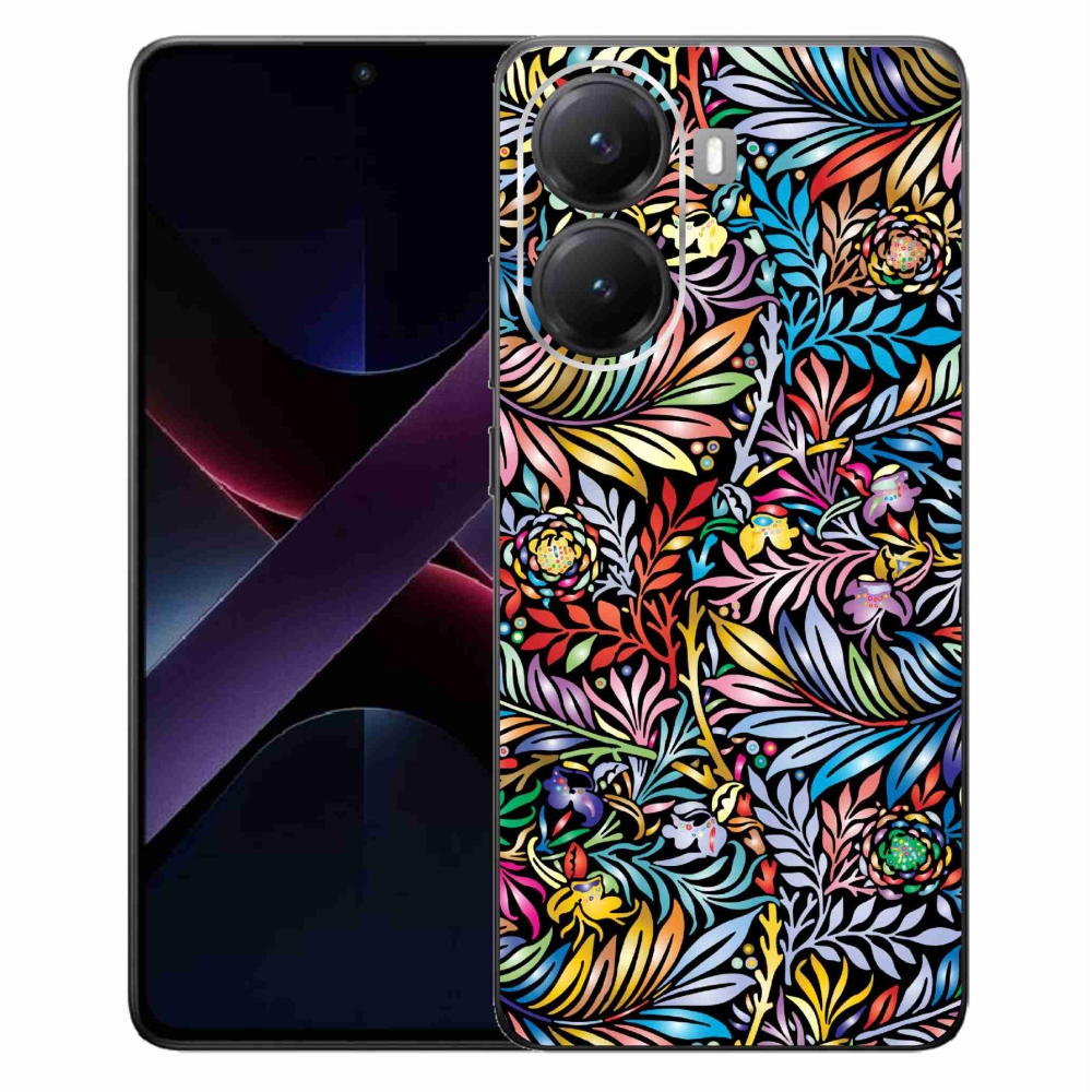 Gelový kryt mmCase na Xiaomi Poco X7 Pro 5G - květiny 5