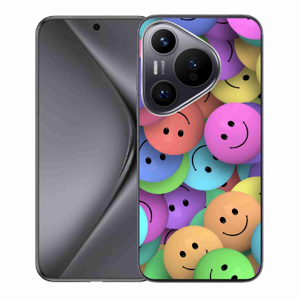 Gelový kryt mmCase na Huawei Pura 70 - barevní smajlíci
