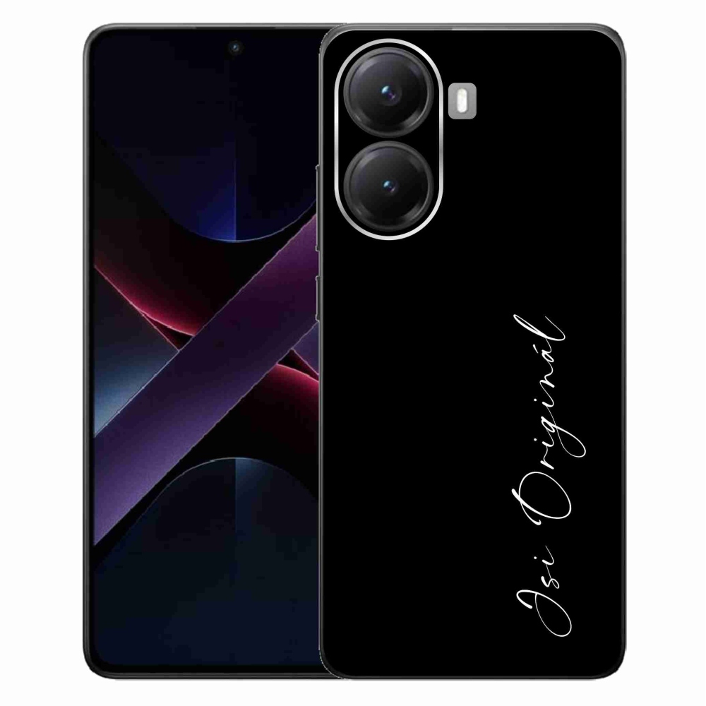 Gelový kryt mmCase na Xiaomi Poco X7 Pro 5G - jsi originál černé pozadí