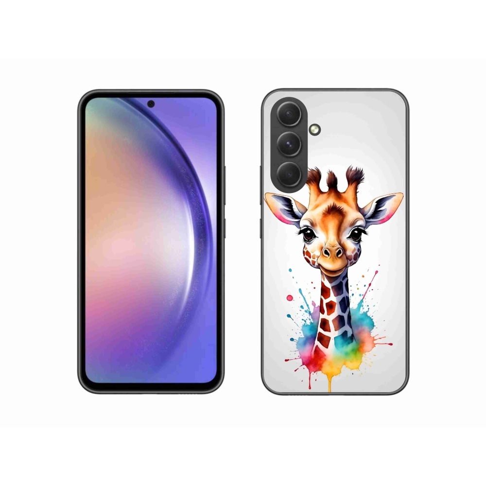 Gelový kryt mmCase na Samsung Galaxy A54 5G - žirafa 1