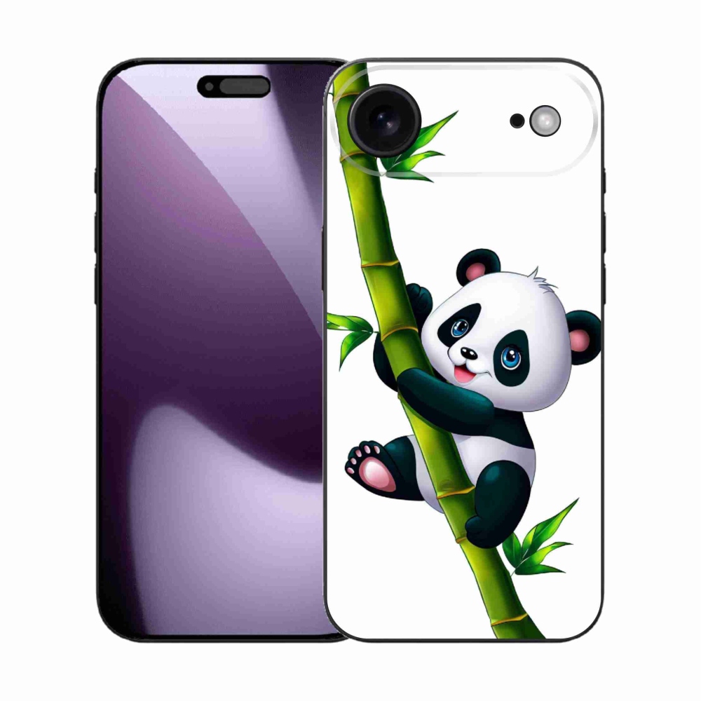 Gelový kryt mmCase na iPhone 17 Air - panda na bambusu