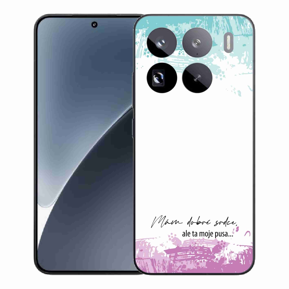 Gelový kryt mmCase na Xiaomi 15 Pro - vtipný text 3 bílé pozadí