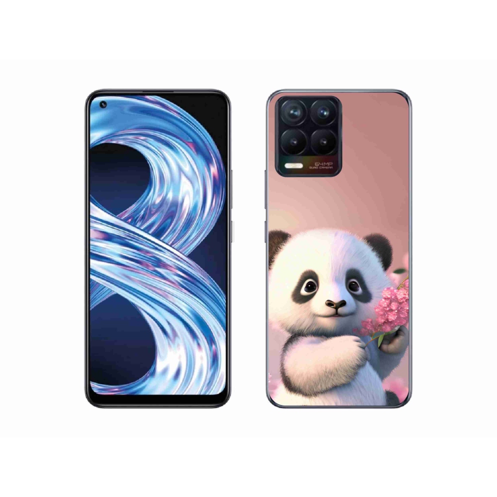 Gelový kryt mmCase na Realme 8 Pro - roztomilá panda