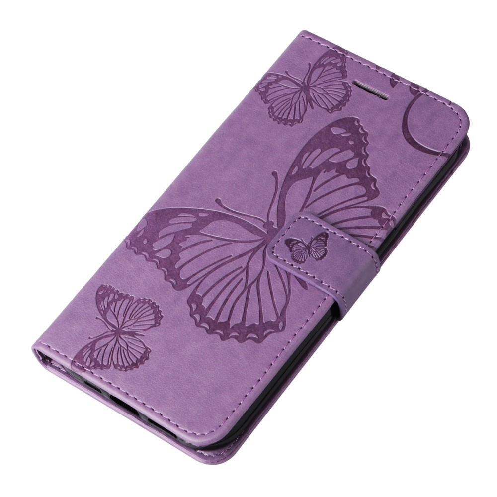 Big Butterfly knížkové pouzdro na Huawei Nova Y61 - fialové