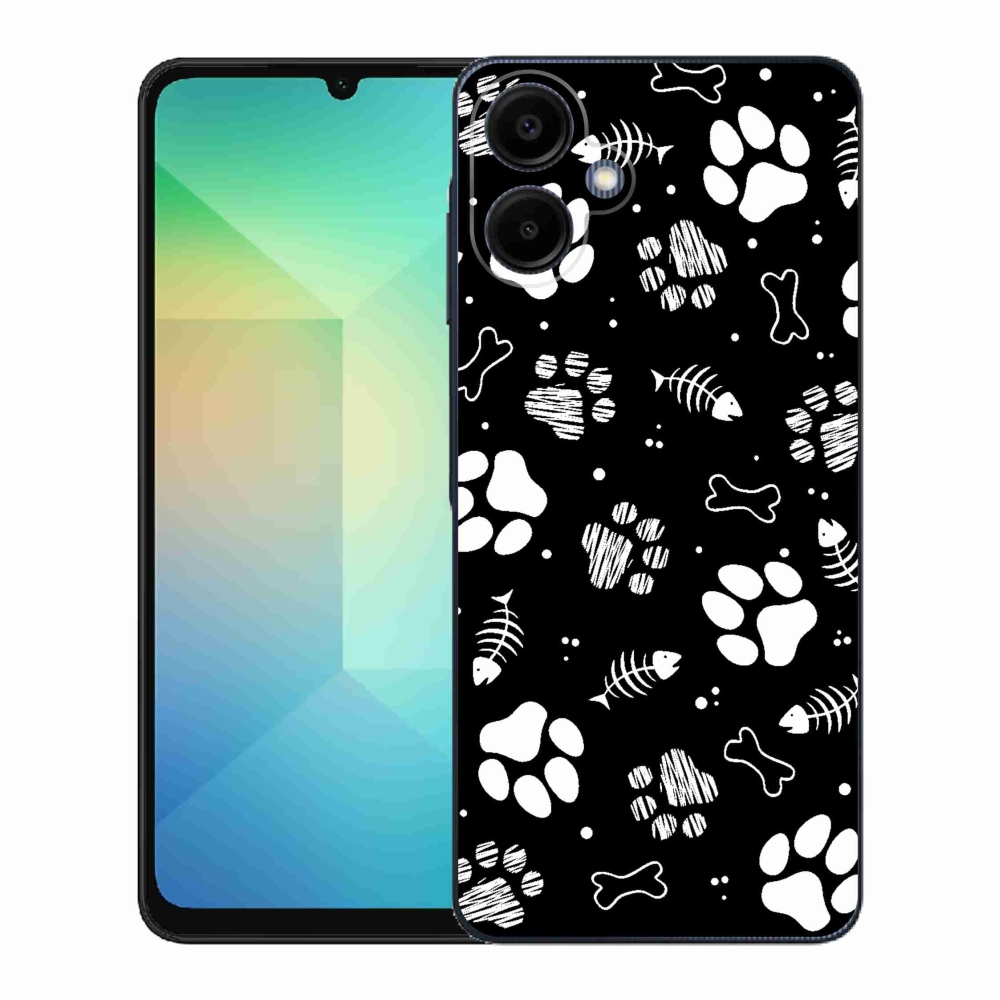 Gelový kryt mmCase na Samsung Galaxy A06 4G - psí tlapky