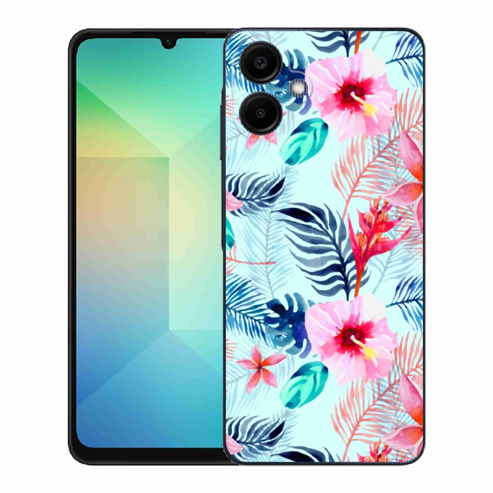 Gelový kryt mmCase na Samsung Galaxy A06 4G - květiny
