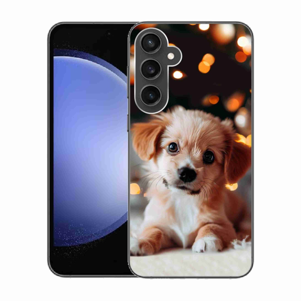 Gelový kryt mmCase na Samsung Galaxy S23 FE - štěňátko