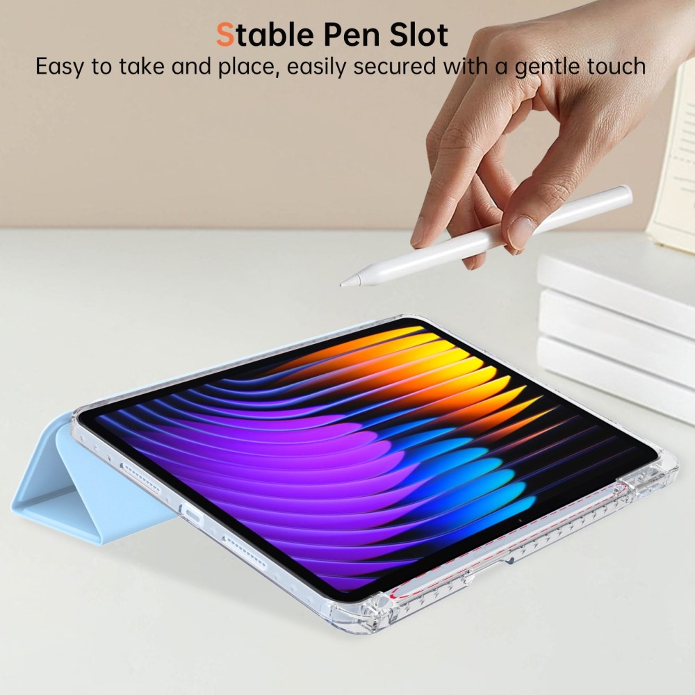 Origami chytré polohovací pouzdro na tablet Xiaomi Pad 7/7 Pro - světlemodré