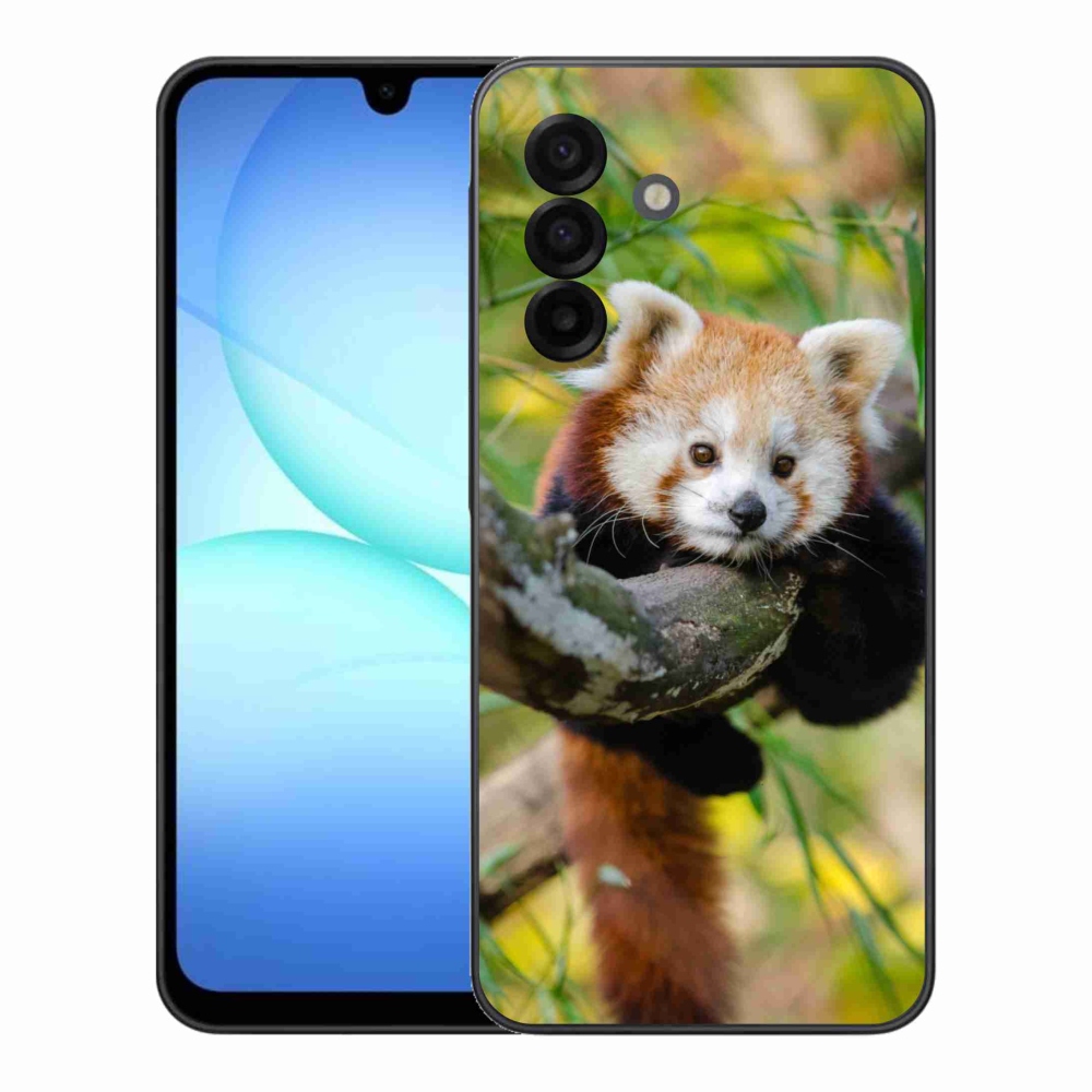Gelový kryt mmCase na Samsung Galaxy A17 5G - panda červená
