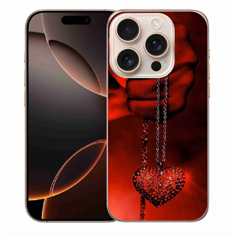 Gelový kryt mmCase na iPhone 16 Pro Max - náhrdelník
