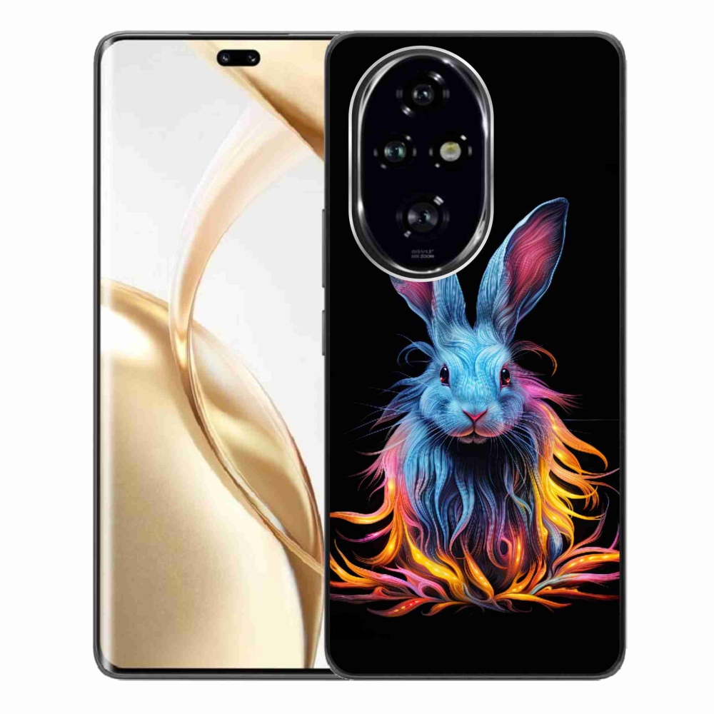 Gelový kryt mmCase na Honor 200 Pro 5G - abstraktní zajíc