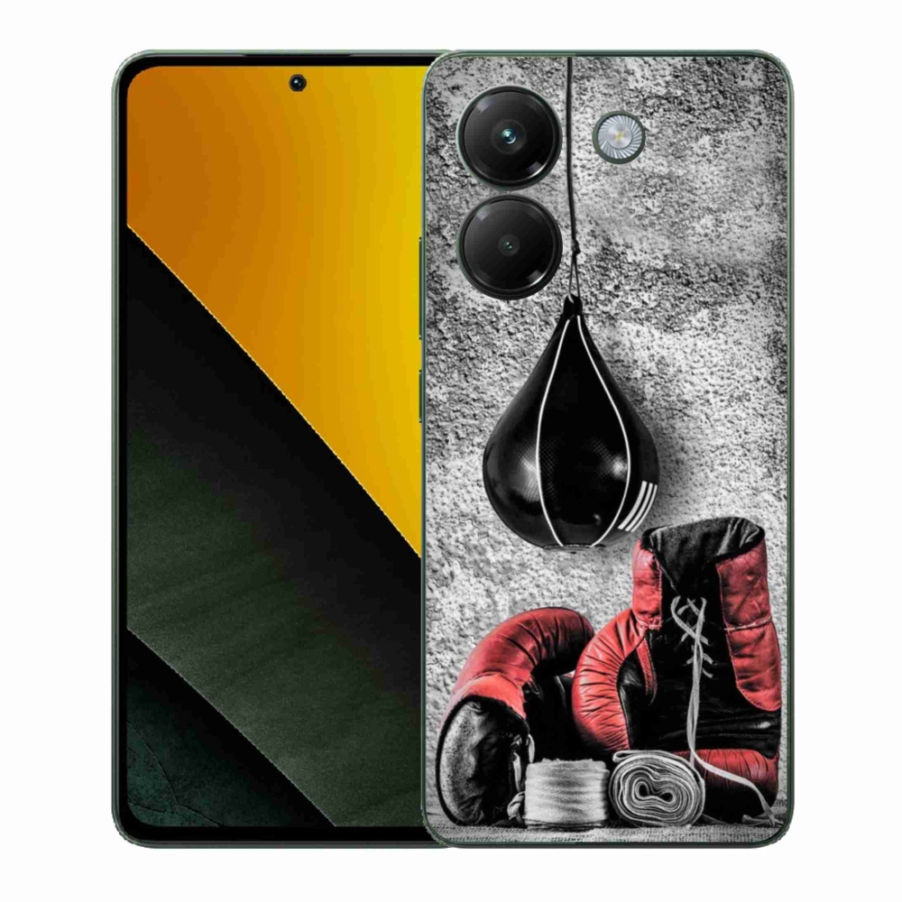 Gelový kryt mmCase na Xiaomi Poco M7 Pro 5G - boxovací pytel a rukavice