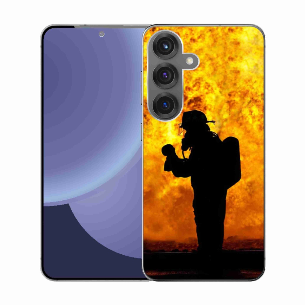 Gelový kryt mmCase na Samsung Galaxy S25 - hasič
