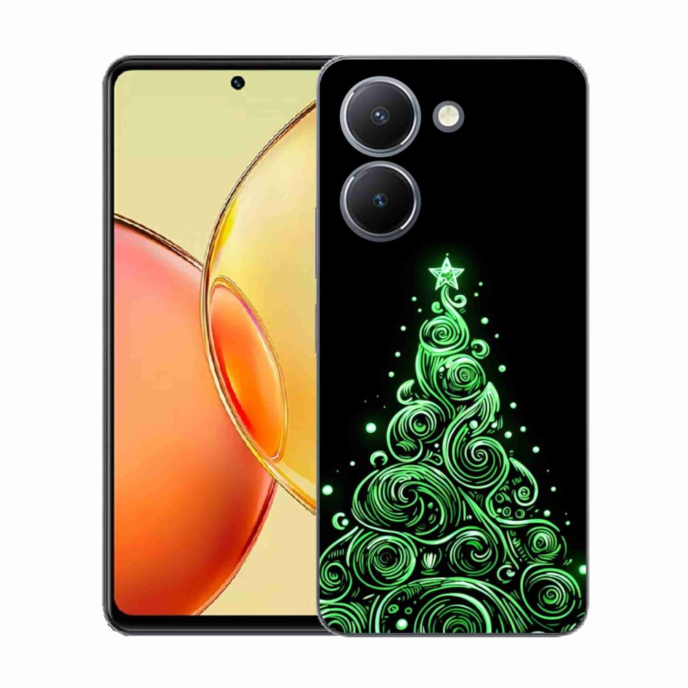 Gelový kryt mmCase na Vivo Y36 - neonový vánoční stromek 3