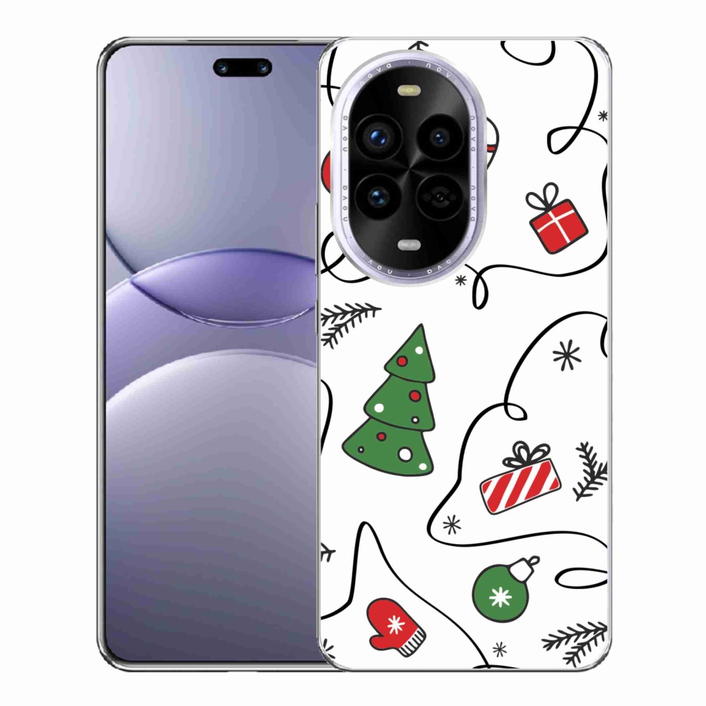Gelový kryt mmCase na Huawei Nova 13 Pro 5G - vánoční motivy