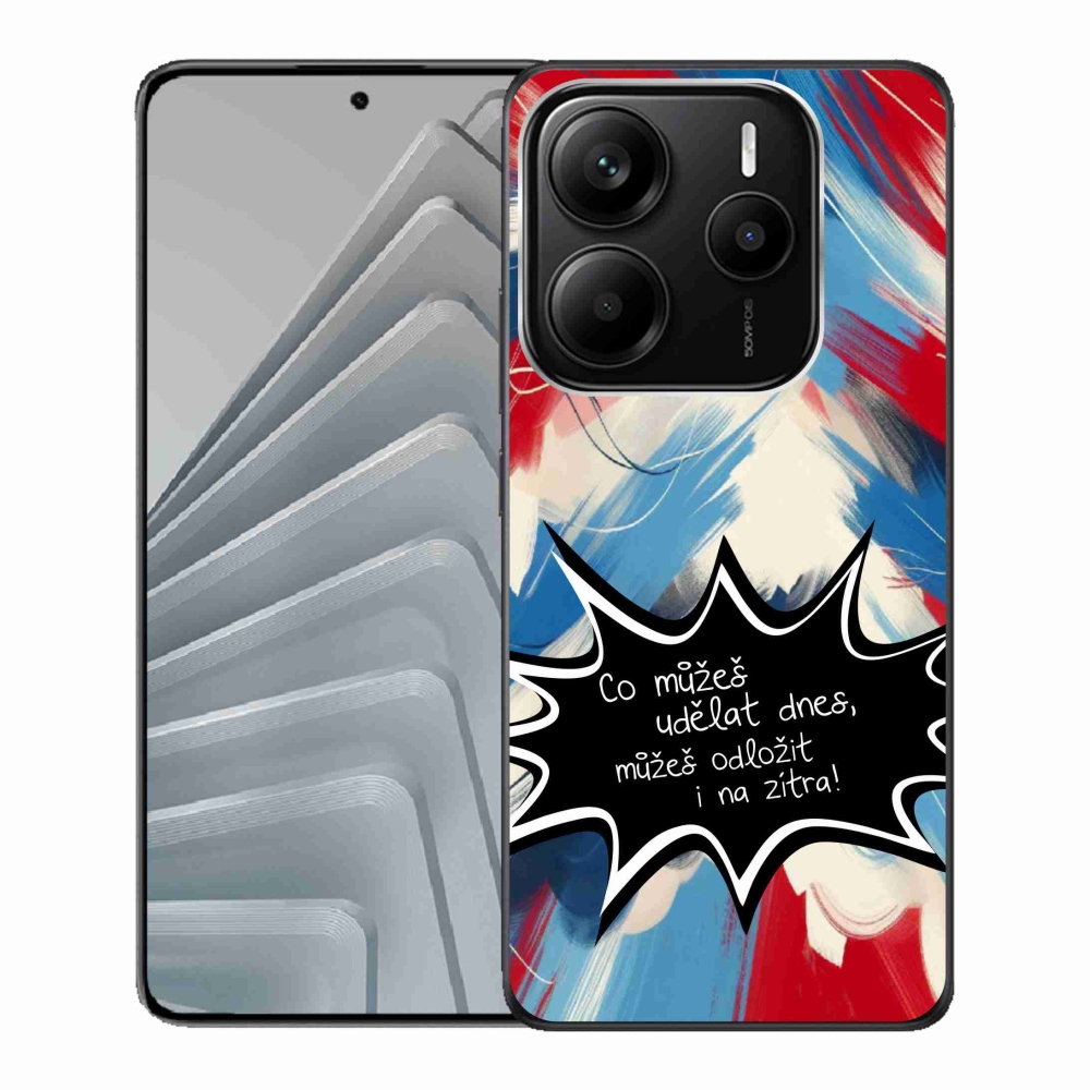 Gelový kryt mmCase na Xiaomi Redmi Note 14 5G - vtipný text 9 černé pozadí