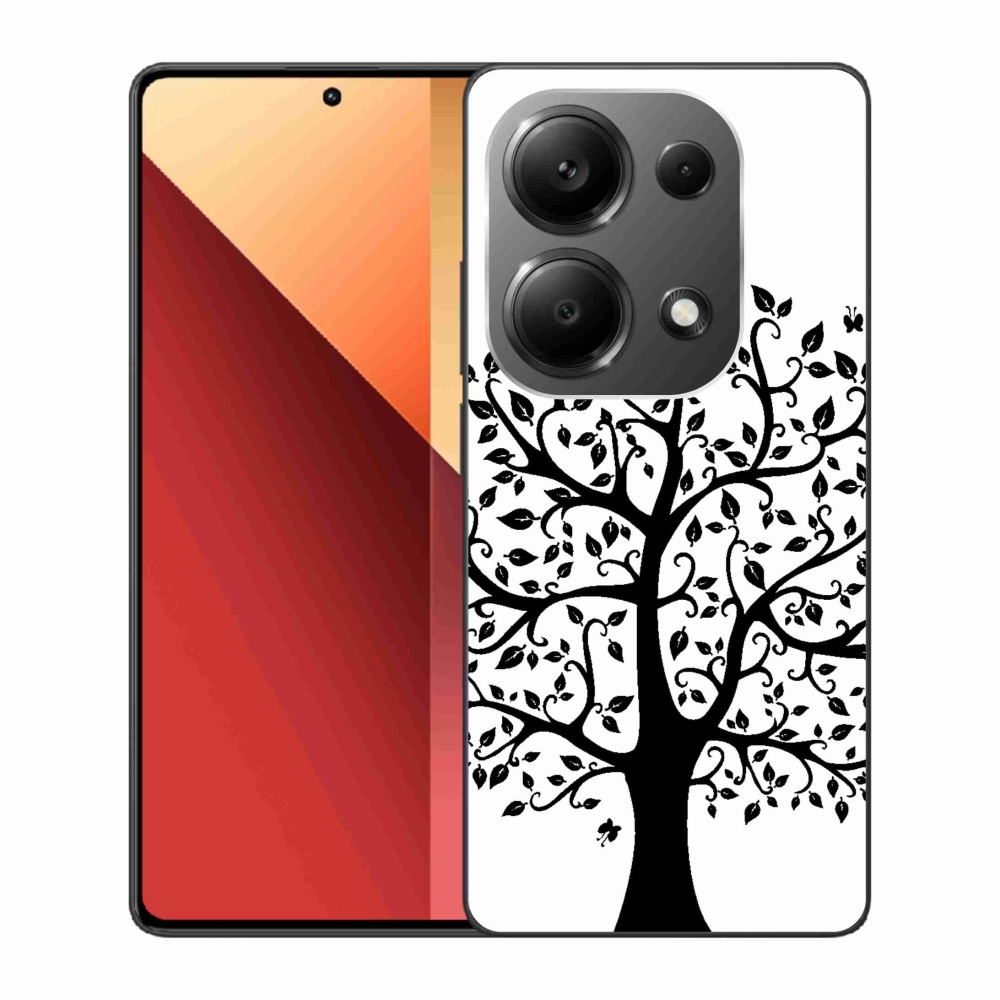 Gelový kryt mmCase na Xiaomi Redmi Note 13 Pro 4G/Poco M6 Pro - černobílý strom