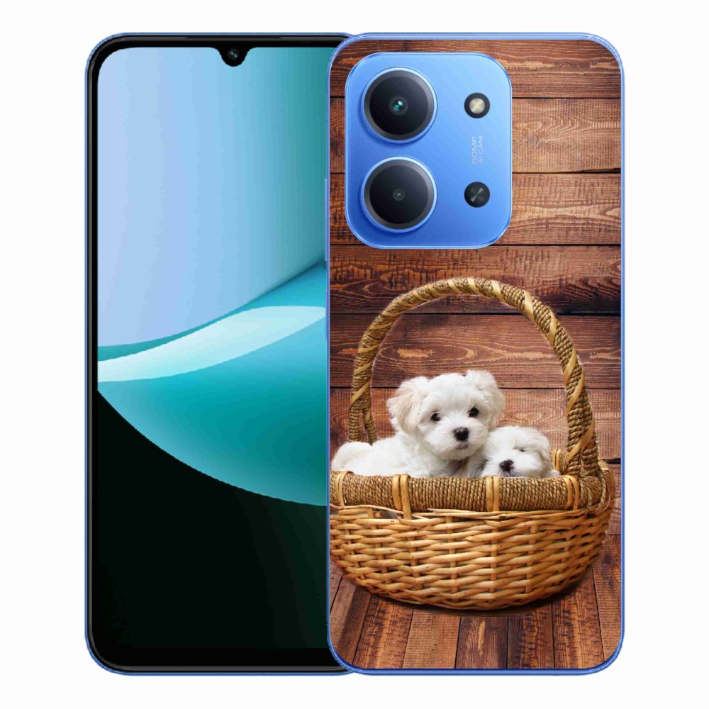 Gelový kryt mmCase na Xiaomi Redmi 15C 4G/5G (173mm) - štěňátka