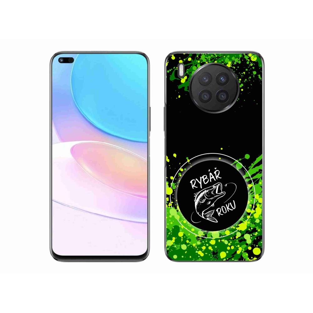 Gelový kryt mmCase na Honor 50 Lite - rybář roku černé pozadí
