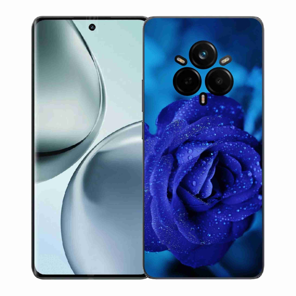 Gelový kryt mmCase na Realme 14 Pro+ 5G - modrá růže