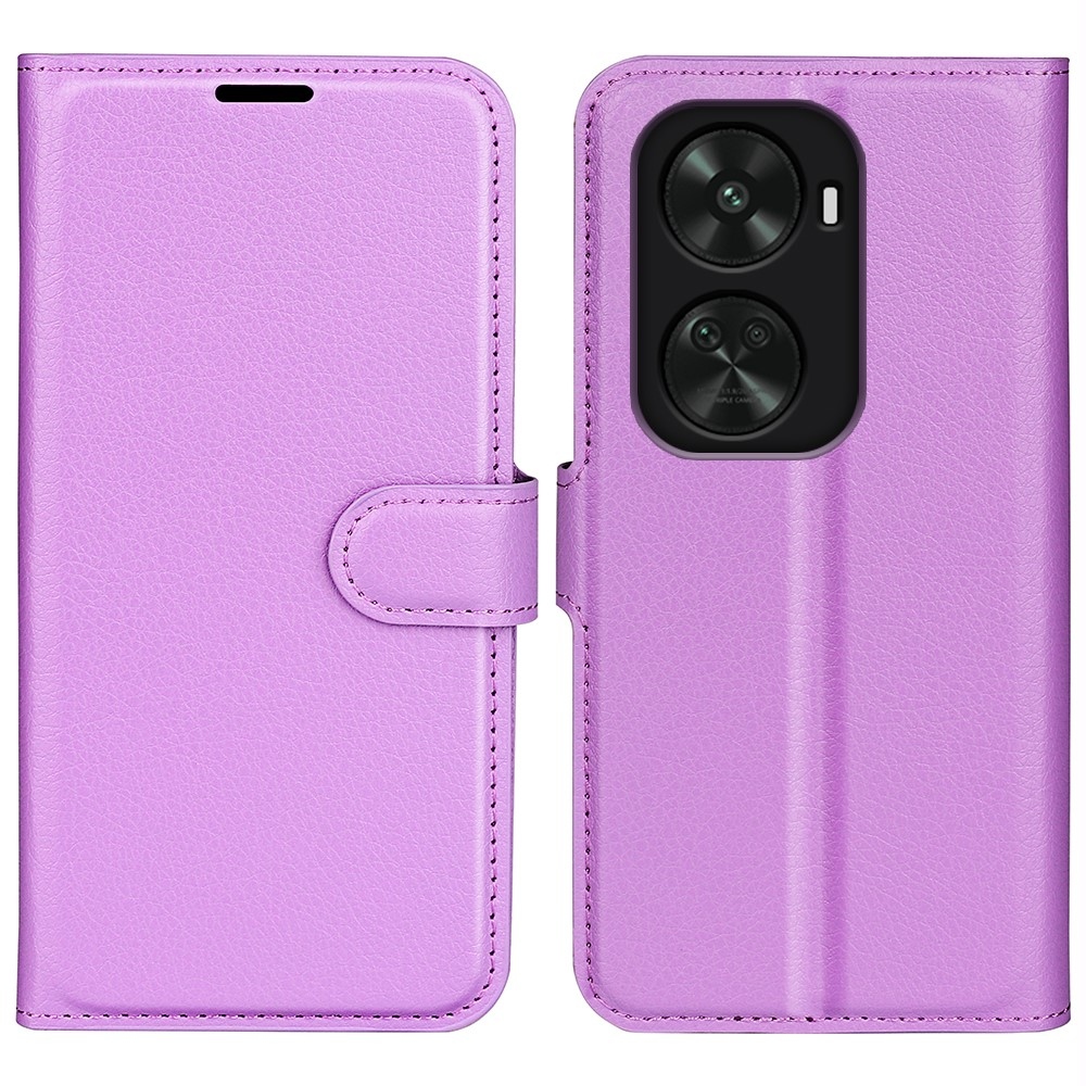 Litchi knížkové pouzdro na Huawei Nova 12 SE - fialové