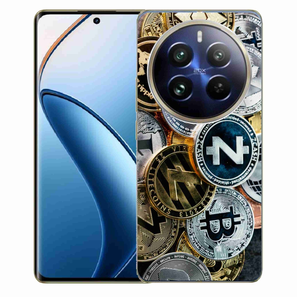 Gelový kryt mmCase na Realme 12 Pro 5G/12 Pro+ 5G - kryptoměny