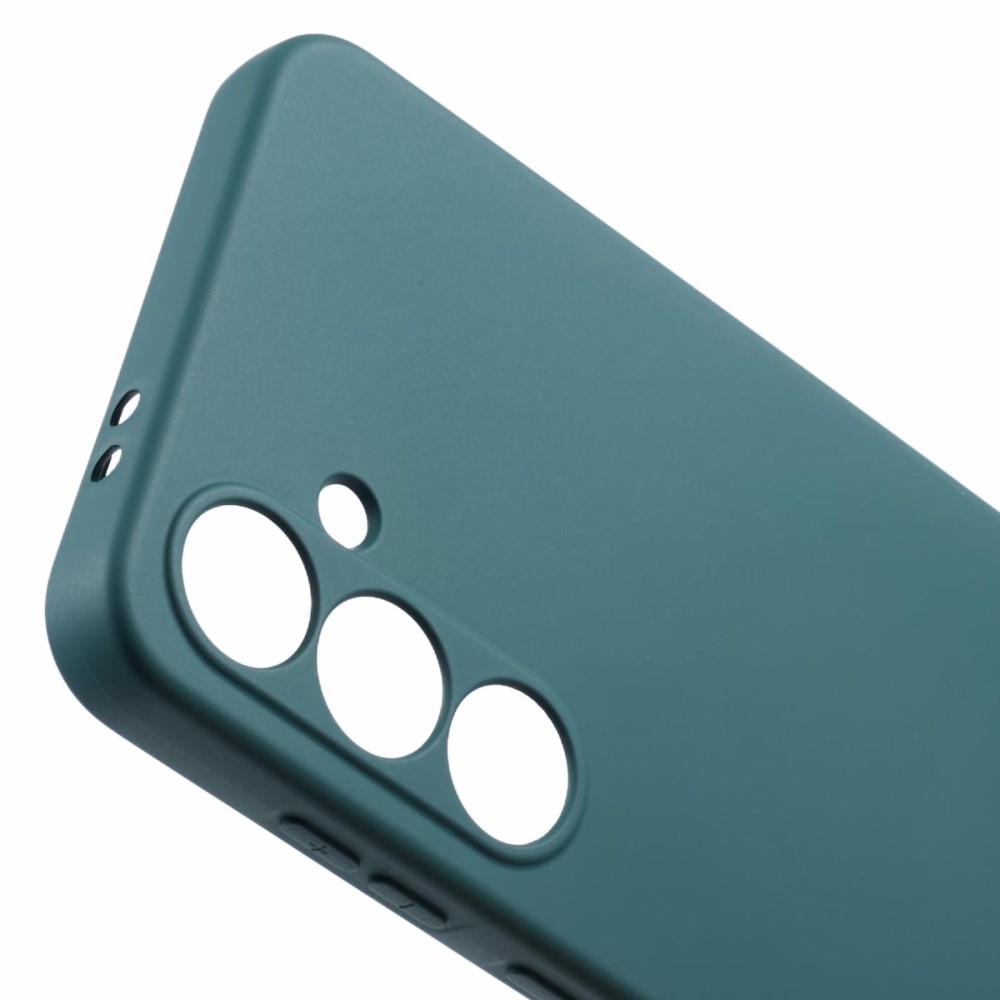 Gelový obal na Samsung Galaxy S24 FE - tmavězelený