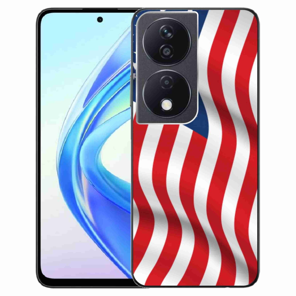 Gelový kryt mmCase na Honor X7b/Honor 90 Smart - USA vlajka