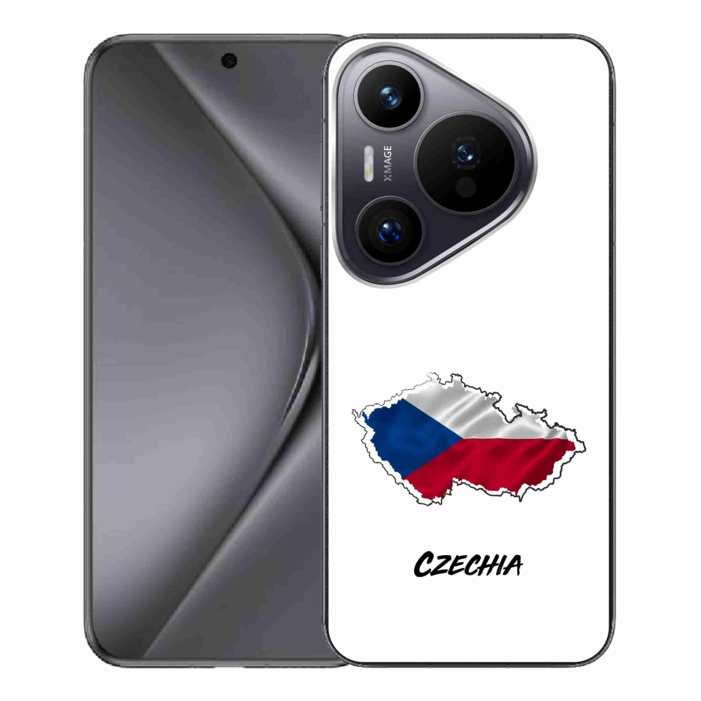 Gelový kryt mmCase na Huawei Pura 70 Pro - Czechia bílé pozadí