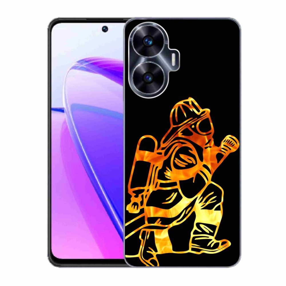 Gelový kryt mmCase na Realme C55 - hasič 1