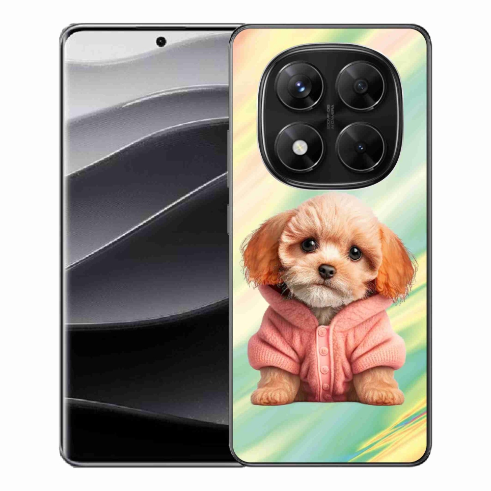 Gelový kryt mmCase na Xiaomi Redmi Note 14 Pro 5G/Poco X7 5G - štěně ve svetru