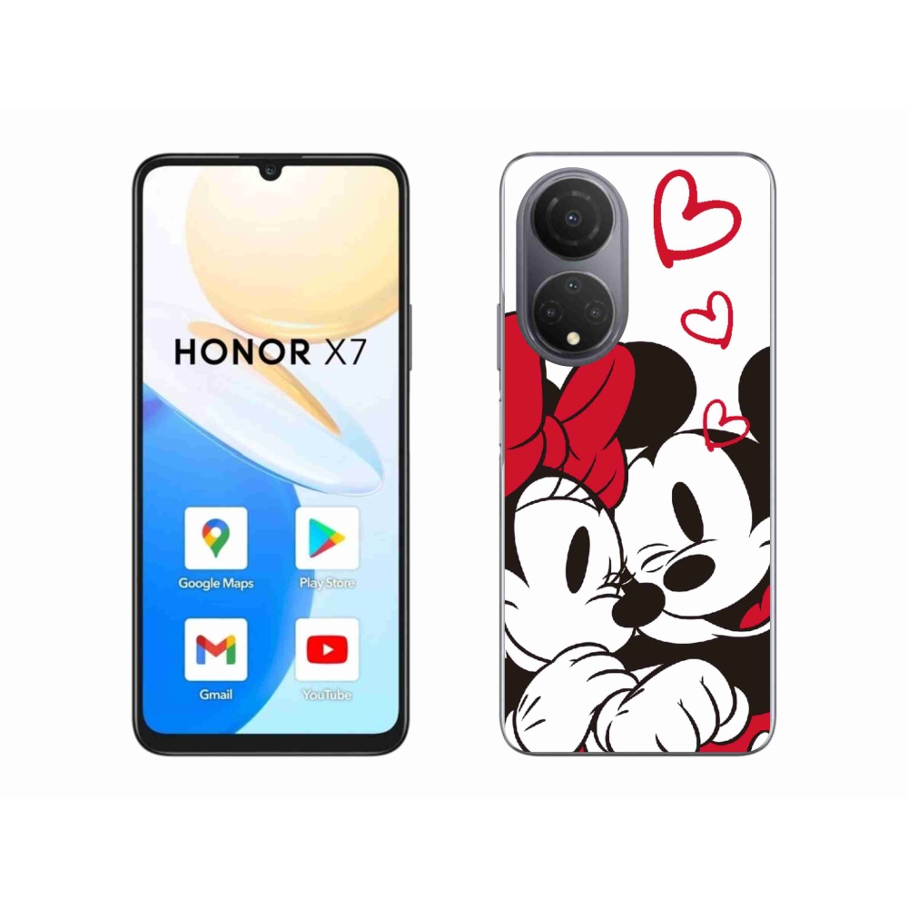 Gelový kryt mmCase na Honor X7 - minnie a mickey