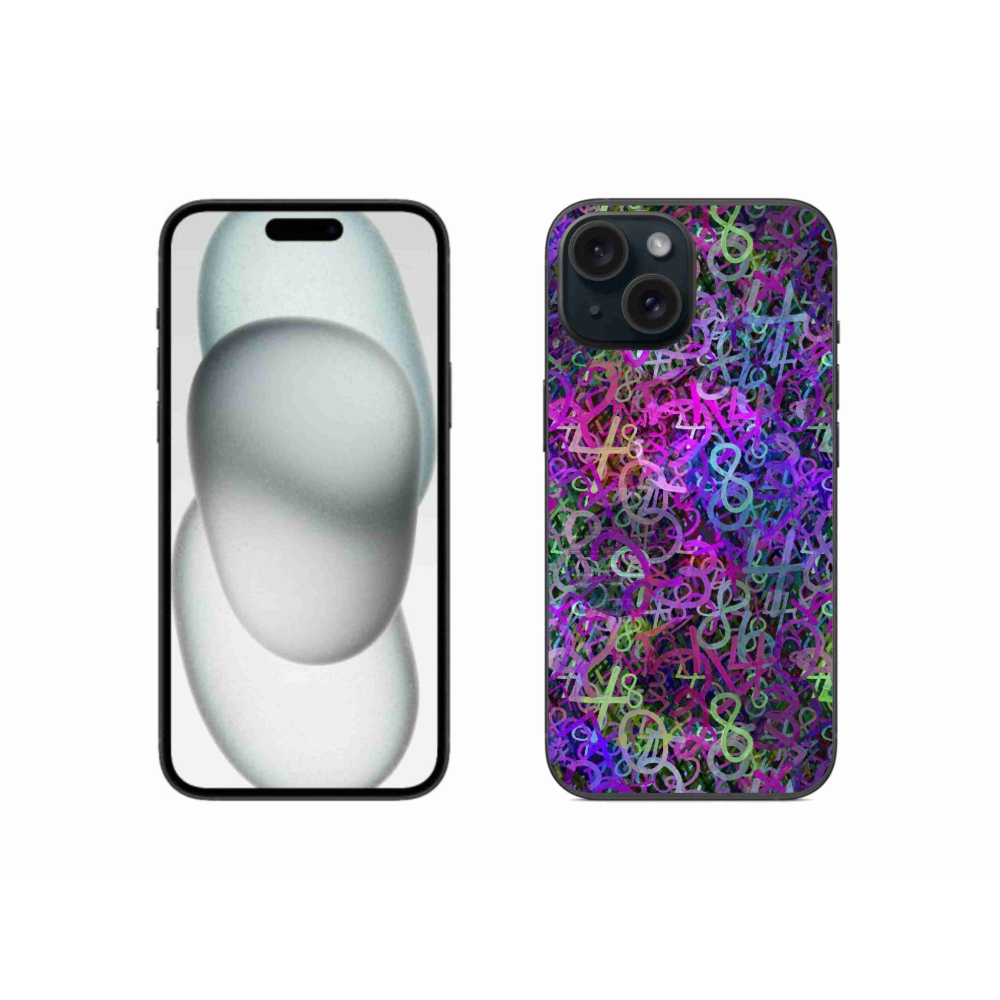 Gelový kryt mmCase na iPhone 15 - abstraktní motiv 25