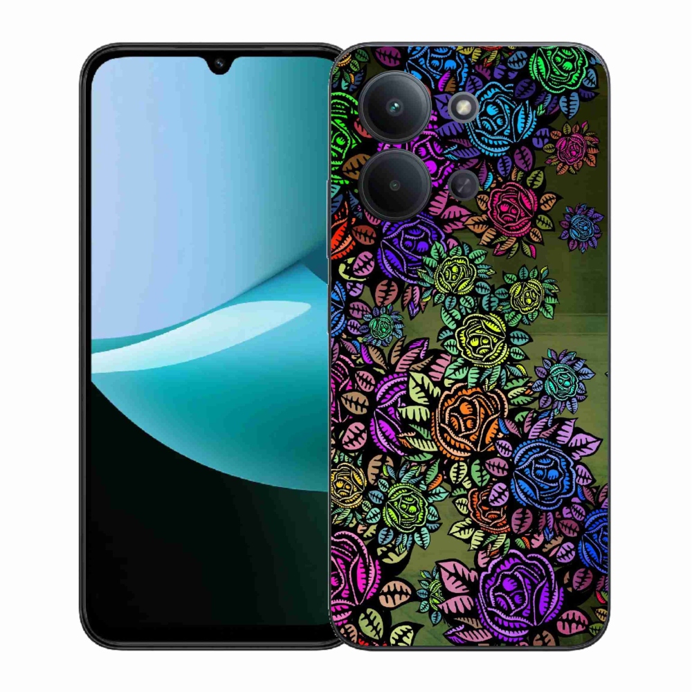 Gelový kryt mmCase na Xiaomi Redmi 15C 4G (171mm)/Poco C85 4G (171mm) - květiny 6