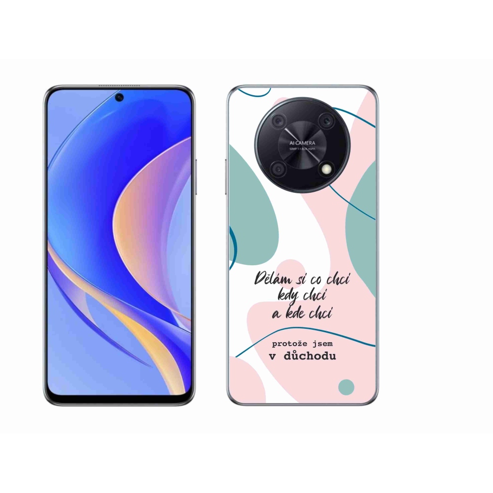 Gelový kryt mmCase na Huawei Nova Y90 - vtipný text 10 bílé pozadí