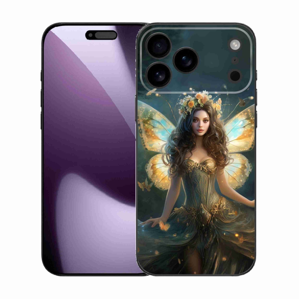 Gelový kryt mmCase na iPhone 17 Pro Max - motýlí žena