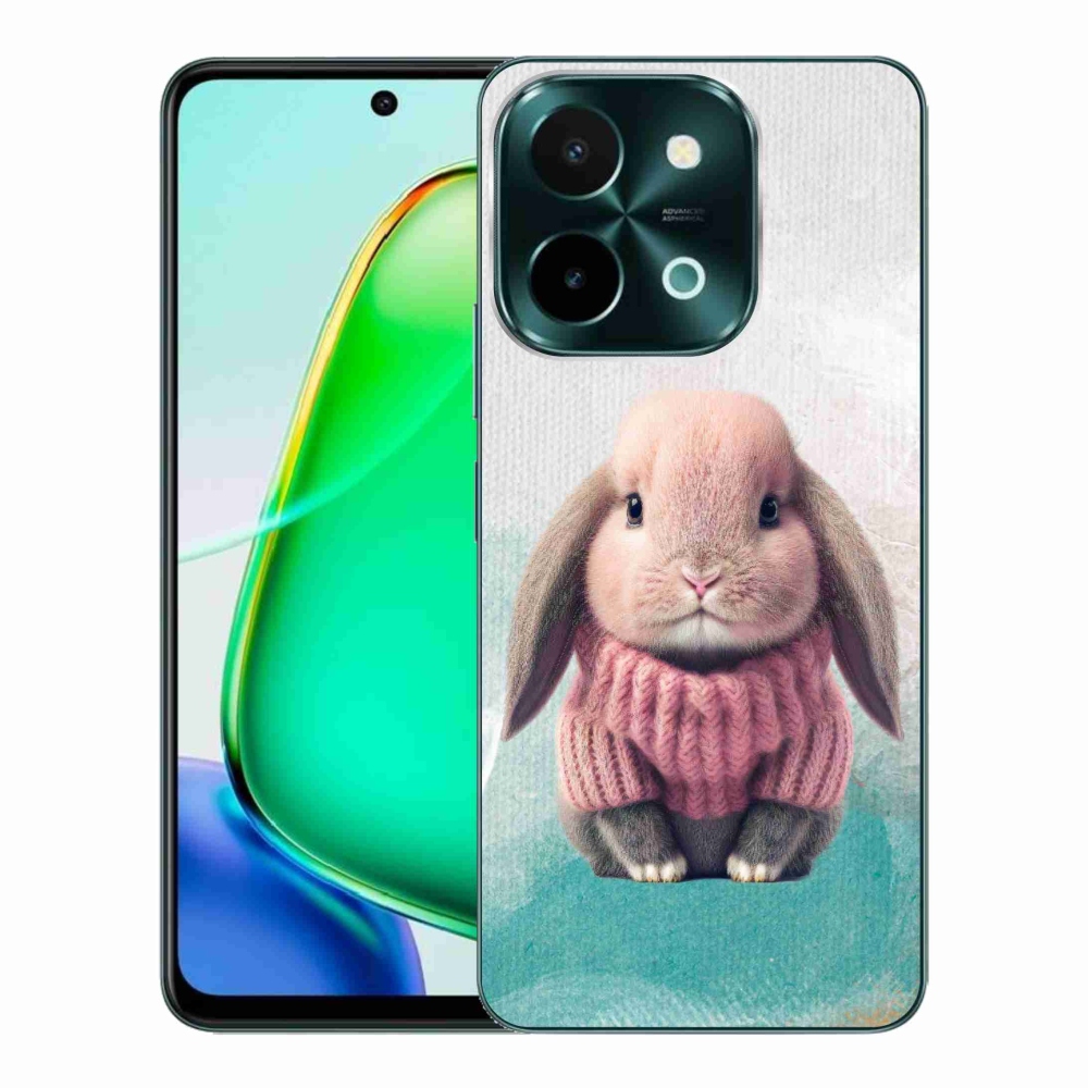 Gelový kryt mmCase na Vivo Y28 - králíček ve svetru
