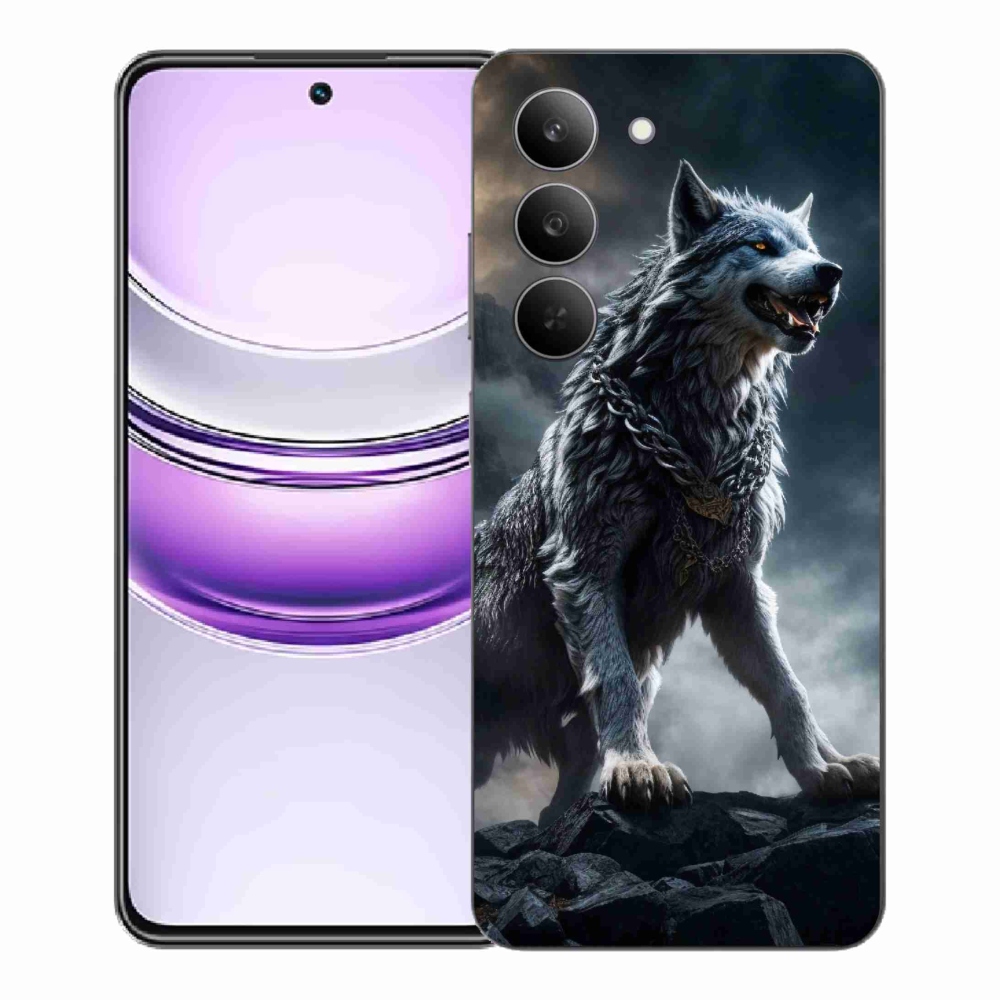 Gelový kryt mmCase na Realme 14x 5G - vlk 1