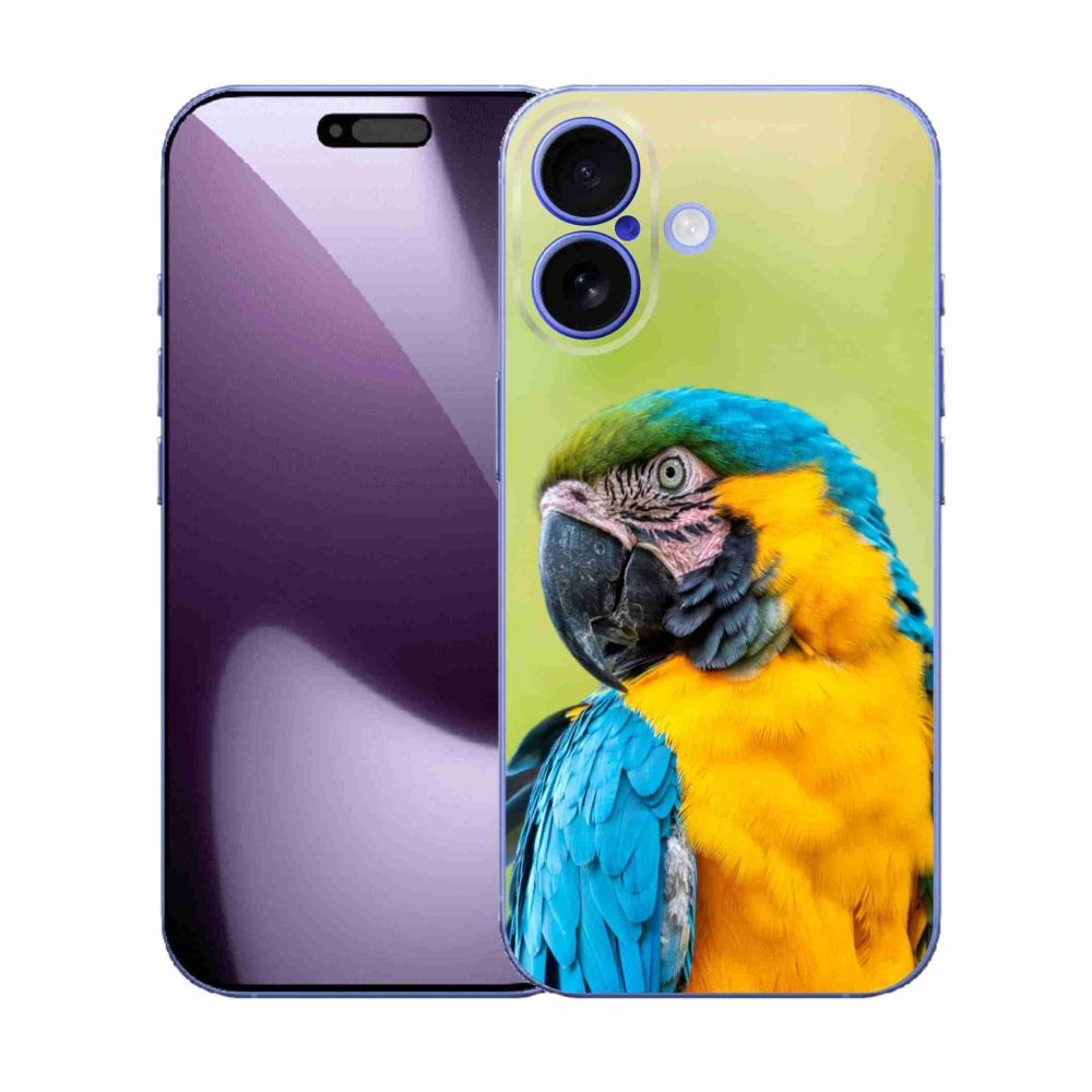 Gelový kryt mmCase na iPhone 17 - papoušek ara 2