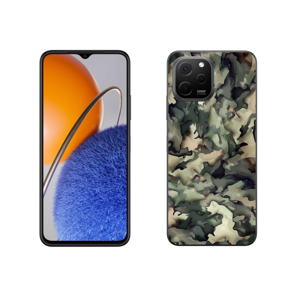 Gelový kryt mmCase na Huawei Nova Y61 - maskáčový vzor 9