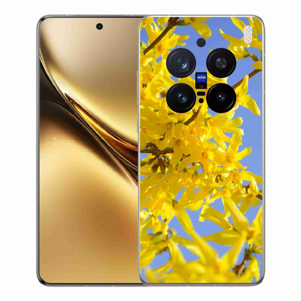 Gelový kryt mmCase na Vivo X200 Pro 5G - žluté květy