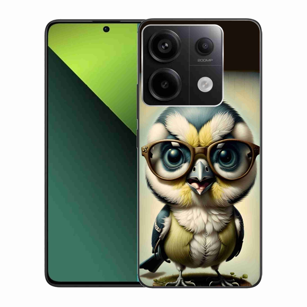 Gelový kryt mmCase na Xiaomi Redmi Note 13 Pro 5G/Poco X6 5G - mládě s brýlemi