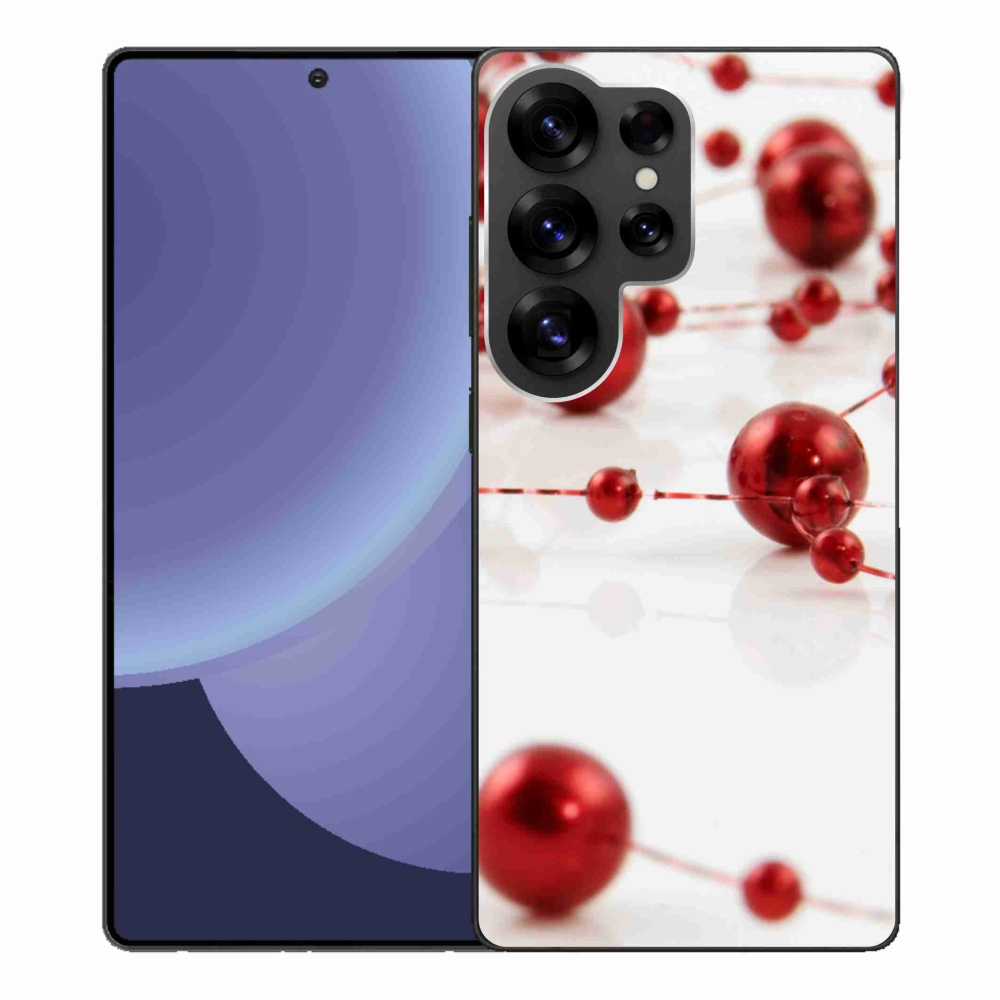 Gelový kryt mmCase na Samsung Galaxy S25 Ultra - vánoční řetěz
