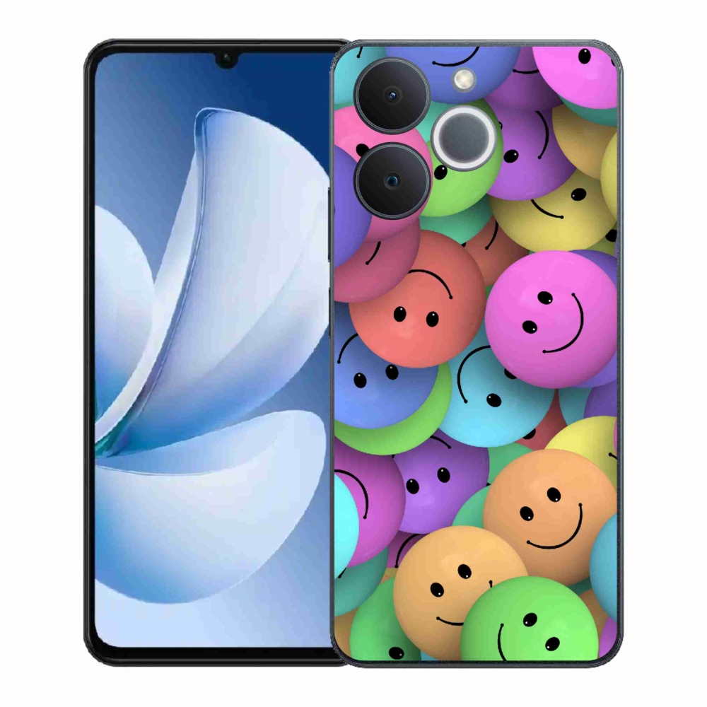 Gelový kryt mmCase na Realme Note 70T - barevní smajlíci