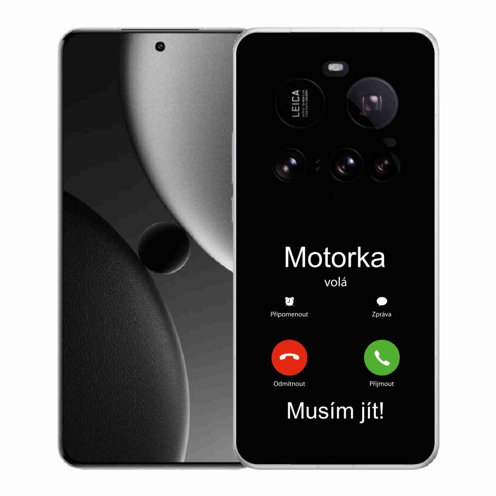 Gelový kryt mmCase na Xiaomi 15 Ultra - motorka volá černé pozadí