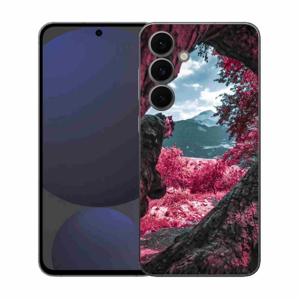 Gelový kryt mmCase na Samsung Galaxy S25 FE - výhled na hory
