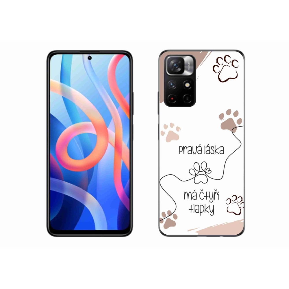 Gelový kryt mmCase na Xiaomi Redmi Note 11S 5G - psí motiv 1 bílé pozadí