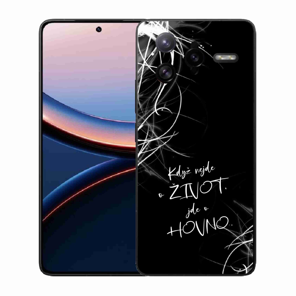 Gelový kryt mmCase na Xiaomi Poco F7 Ultra - vtipný text 16 černé pozadí